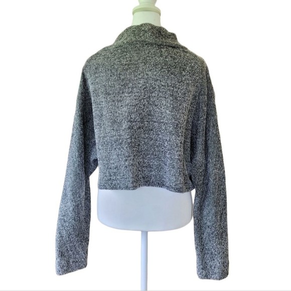 Anny & Adi Jacobson Tweed Open Front Jacket Gray Large Preppy Classic - Picture 6 of 8